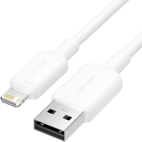 Cabo USB 2.0 Lightning Vention LAMWH, USB Macho - Lightning Macho, 480Mbps, 2m, Branco