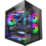 Caixa PC Mars Gaming MCV-ONE Caixa Gaming ATX FRGB com Duplo Vidro Temperado e Ventoinha Traseira 12cm Preto