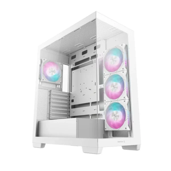 Caixa ATX DeepCool CG580 4F com 4x Ventoinhas PWM ARGB e Vidro Temperado Branca