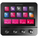 Deck de Controlo com 10 Teclas LCD, Mars Gaming MSD-PRO Painel Tátil, 4 Rodas e Animações Preto - Image 3