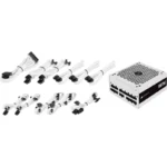 Fonte de Alimentação ATX Corsair RM Series (2021) White RM750 750W 80 PLUS GOLD Certified Fully Modular - Image 2