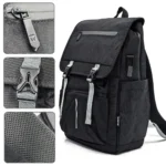 Mochila Ewent Vintage Backpack 16.1" Oxford 900D Preta - Image 7