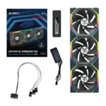 Ventoinha 120mm Lian Li Uni Fan SL120 Wireless RGB Reverse Blade 4 Pinos PWM Preta (Pack 3) - Image 4
