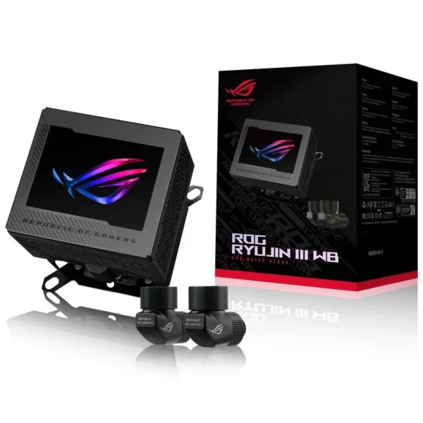 Water Cooler ASUS ROG Ryujin III WB Bloco Água para CPU com Ecrã Full Color LCD 3.5" Preto