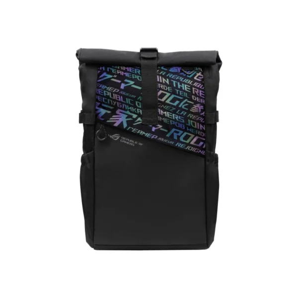 Mochila ASUS para Portátil 17″ em poliéster estampado preto e resistente à água