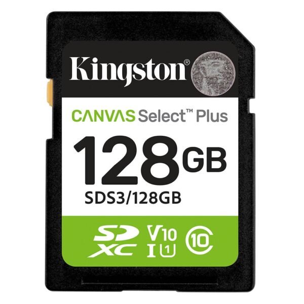 Cartão de Memória SDXC Kingston Canvas Select Plus Gen3 128GB