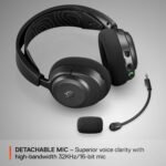 Headset Steelseries Arctis Nova 3P Wireless Multi-Platform Gaming 2.4GHz/Bluetooth for Playstation/PC/Switch/Mobile Preto - Image 3