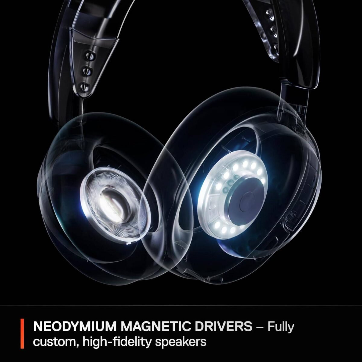 Headset Steelseries Arctis Nova 3P Wireless Multi-Platform Gaming 2.4GHz/Bluetooth for Playstation/PC/Switch/Mobile Preto - Image 4