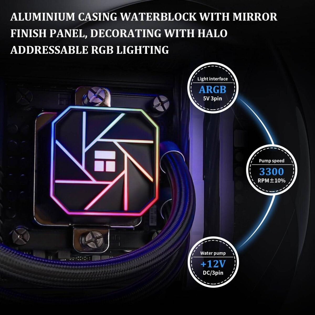 Water Cooler CPU Thermalright Aqua Elite 240 V3 ARGB All-In-One 240mm Preto - Image 5