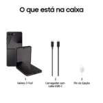 Smartphone Samsung Galaxy Z Flip7 6.9" 12GB 512GB Dual SIM Preto Noturno - Image 2