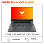 Portátil HP Victus Gaming 15-fb3030np 15.6"  AMD Ryzen 5 240 24GB 1TB RTX 5050 S/so Cromado Preto - Image 6