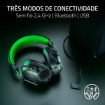 Headset Razer BlackShark V3 X Hyperspeed for Xbox Wireless/Bluetooth Preto - Image 5