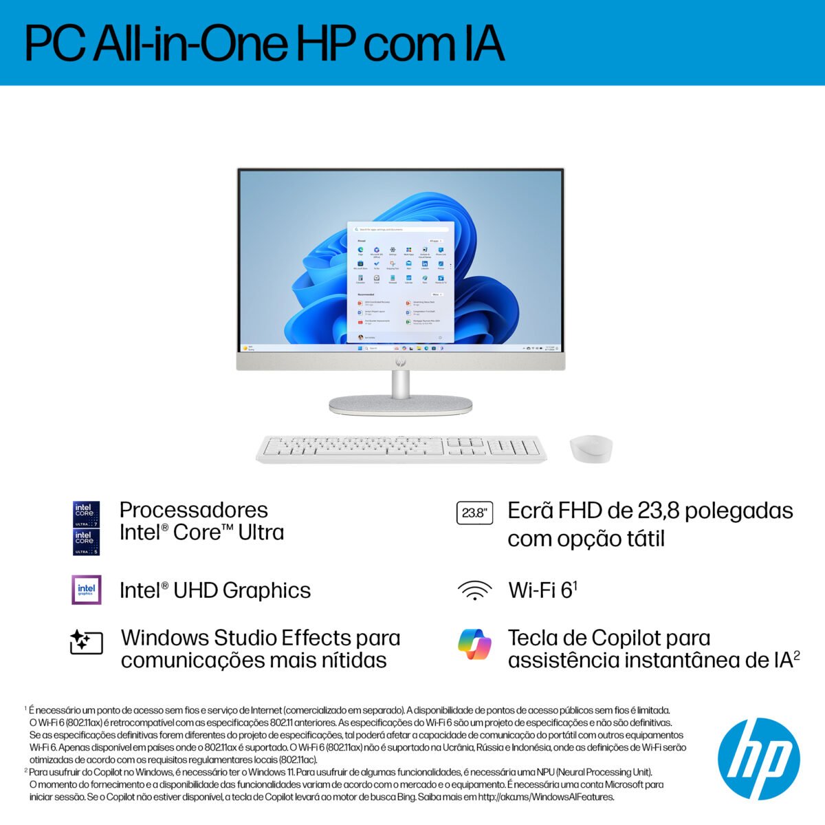 All-In-One HP 24-cr0024np i5-1334U 16Gb 512Gb 23.8" FHD 16Gb 512Gb S/SO - Image 3