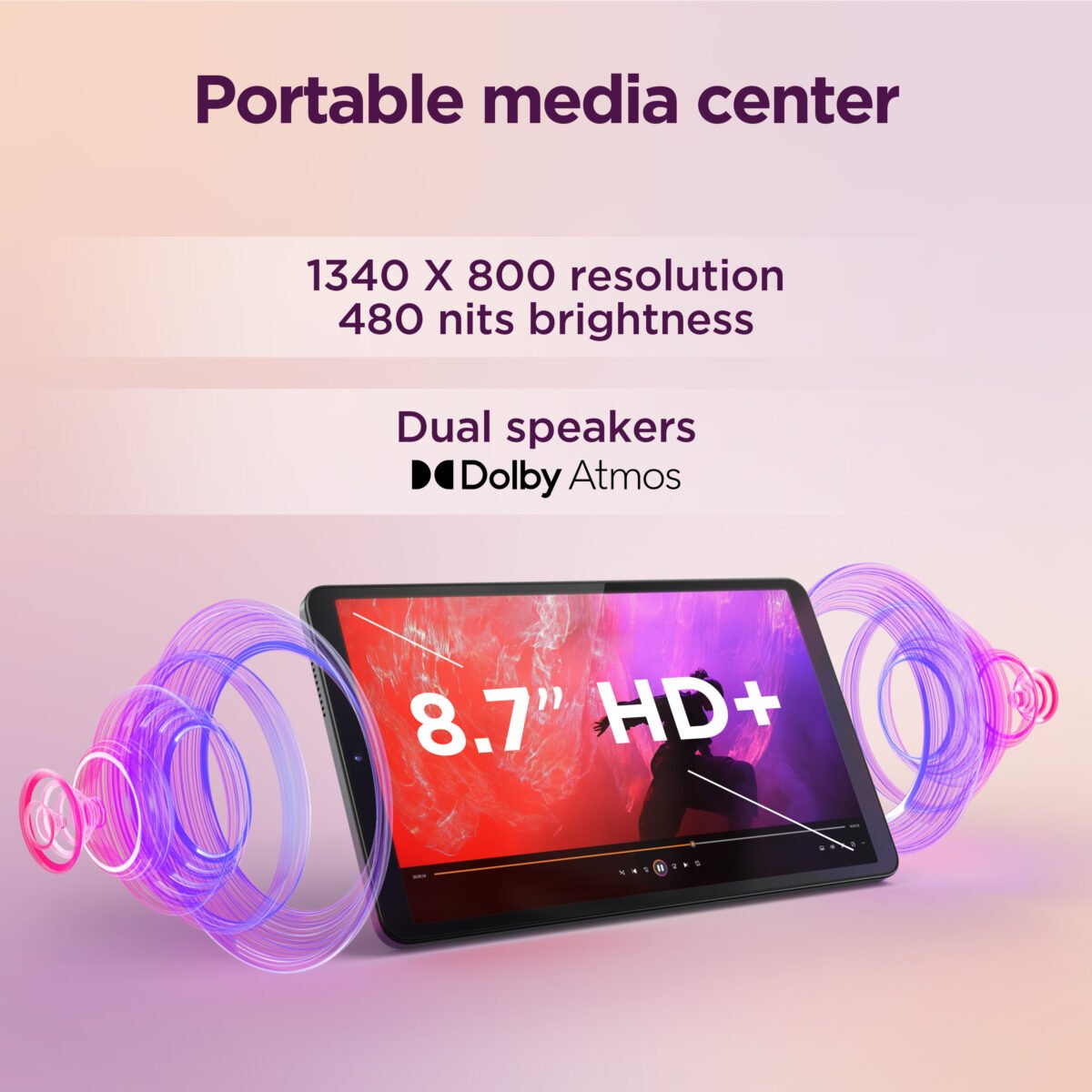 Tablet Lenovo One MediaTek Helio G85 8.7" HD 4GB 128GB Cinza + Capa - Image 7