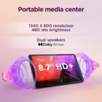 Tablet Lenovo One MediaTek Helio G85 8.7" HD 4GB 128GB Cinza + Capa - Image 7