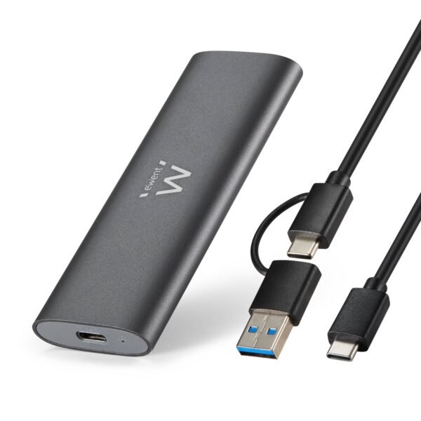 Caixa Externa M.2 Ewent EW7060 USB-C 3.2 Gen2 NVMe Cinza Screwless