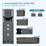 Caixa Externa M.2 Ewent EW7060 USB-C 3.2 Gen2 NVMe Cinza Screwless - Image 5