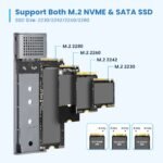 Caixa Externa M.2 Ewent EW7061 USB-C 3.2 Gen2 NVMe/SATA Cinza Screwless - Image 5