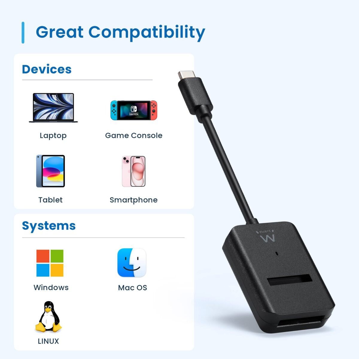 Dock Station Ewent EW7066 USB 3.2 Gen2 SSD NVMe/SATA - Image 3