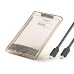 Caixa Externa 2.5" Ewent EW7068 USB-C 3.2 Gen1 (USB 3.0) HDD/SSD Transparente Screwless