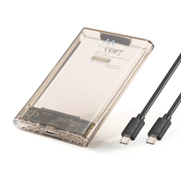 Caixa Externa 2.5" Ewent EW7068 USB-C 3.2 Gen1 (USB 3.0) HDD/SSD Transparente Screwless