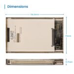 Caixa Externa 2.5" Ewent EW7068 USB-C 3.2 Gen1 (USB 3.0) HDD/SSD Transparente Screwless - Image 2