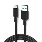 Cabo 1Life USB-A para USB-C 10Gbps 30W 1.5m Preto