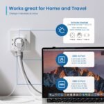 Adaptador de Viagem Ewent EW1472 Universal de Europa para USA/UK/AUS/CN + USB-A/USB-C Branco - Image 8