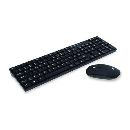 Teclado e Rato Conceptronic Orazio Preto Wireless (PT)