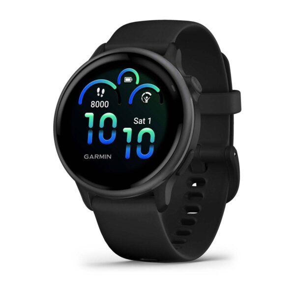 Smartwatch Garmin Vívoactive 6 (42mm) Ardósia com Bracelete Preta
