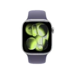 Apple Watch Series 11 GPS 42mm Alumínio Prateado c/ Bracelete Desportiva Roxo Névoa - S/M - Image 2