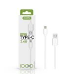 Cabo Accetel Type-C para USB CU-1607 - Branco