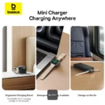 Carregador Os-Baseus Magpro Magnetic Wireless Charger For E-Watch 2.5W Cosmic Black - Image 3