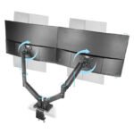 Suporte Mesa Articulado p/ 2 Ecrãs 13"/32" Mars Gaming MARM-PRO2 Preto - Image 2