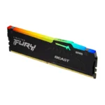 Memória RAM Kingston Fury Beast RGB 64GB (1x64Gb) DDR5 5600Mhz CL36 Preta  (Apenas AMD AM5 e Intel 14ª ou Superior)