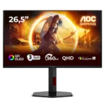 Monitor AOC Q27G4SDR QD-OLED 26.5" QHD 0.03 ms 360Hz G-SYNC Compatible